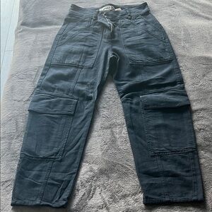 Zara Navy Cargo Joggers